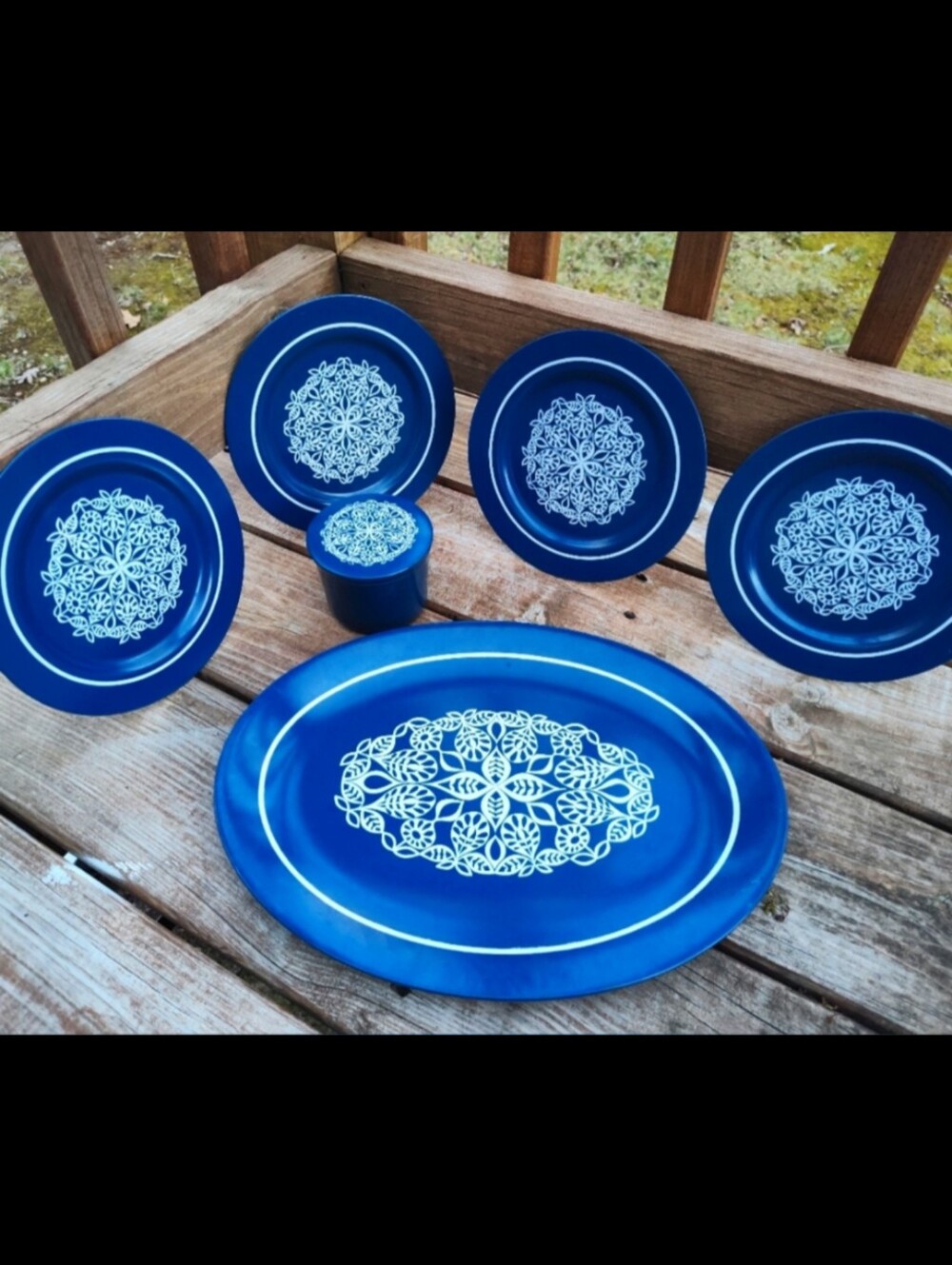 Vintage MCM Oneida Deluxe Melmac, 6 pc. set